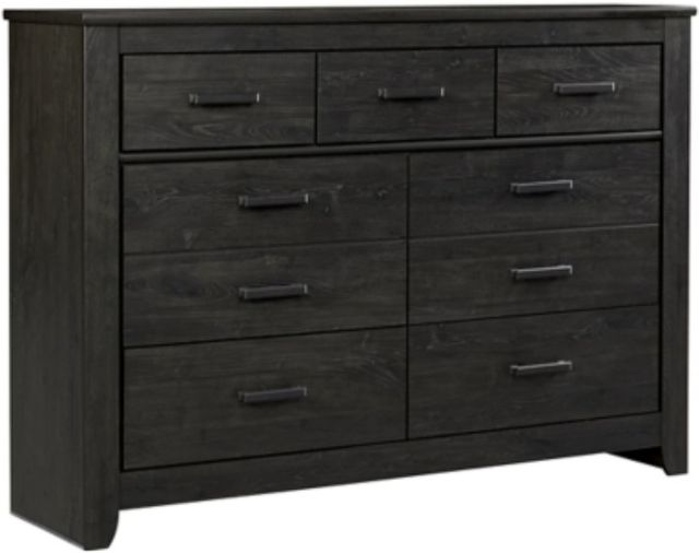 Signature Design by Ashley® Brinxton 6-Piece Charcoal Queen/Full Panel Headboard Bedroom Set-2