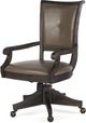 Magnussen Home® Sutton Place Weathered Charcoal Upholstered Swivel Chair-1
