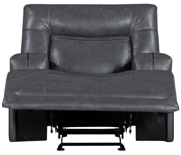New Classic® Home Furnishings Titan Gray Manual Glider Recliner-4