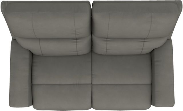 La-Z-Boy® Apollo Blue Grey Leather Manual Reclining Loveseat-4