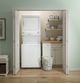 GE® Unitized Spacemaker® 3.8 Cu. Ft. Washer, 5.9 Cu. Ft. Dryer White On White Gas Laundry Center-1