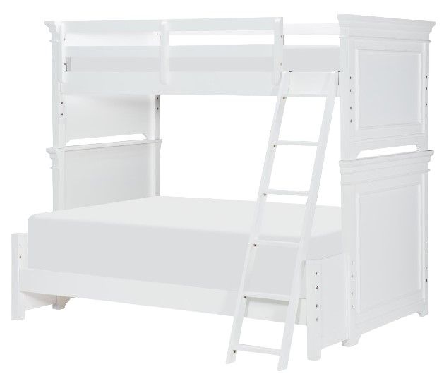 Legacy Kids Teen Canterbury Natural White Twin over Full Youth Bunk Bed-0