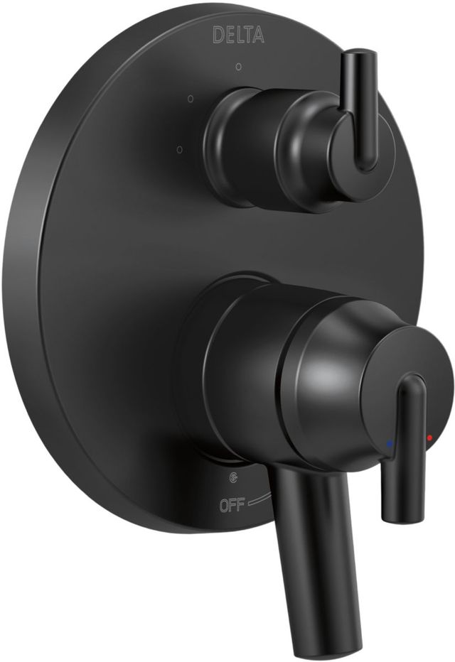 Delta Trinsic® Monitor® 17 Series Matte Black 2-Handle Valve Trim with 3-Setting Integrated Diverter-0