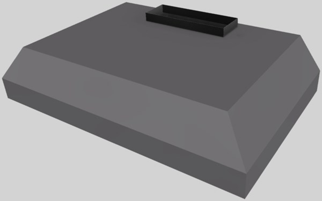 Vent-A-Hood® K Series 30" Gunsmoke Wall Mounted Liner Insert-3