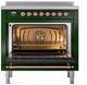 Ilve® Nostalgie II Series 36" Emerald Green Pro Style Induction Range-2