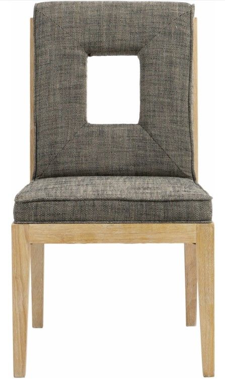 Meridian Furniture Gwendolyn Gray/Natural Upholstered Dining Side Chair-1