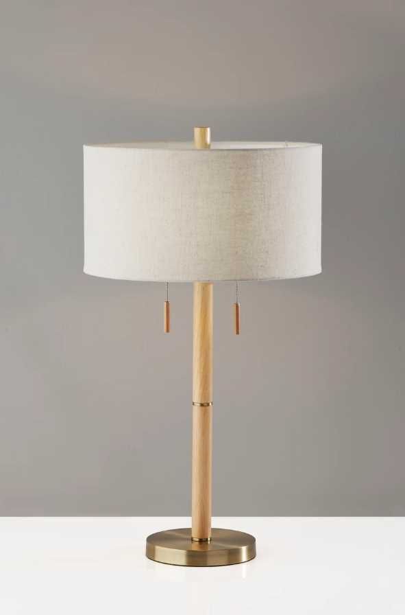 Adesso® Madeline Antique Brass Table Lamp-3