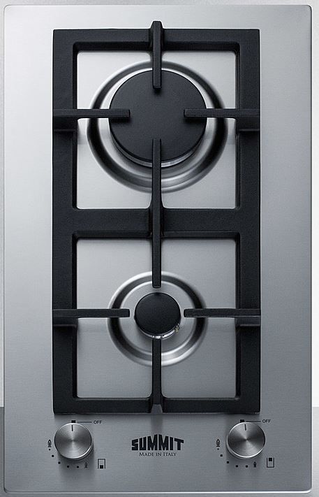 Summit® 12" Stainless Steel Natural Gas Cooktop-0