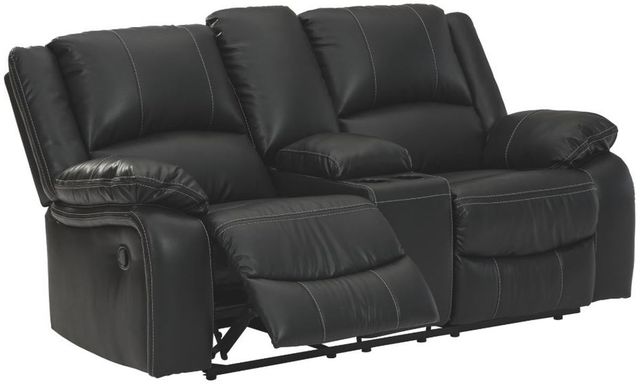 Signature Design by Ashley® Calderwell Black Reclining Loveseat-2
