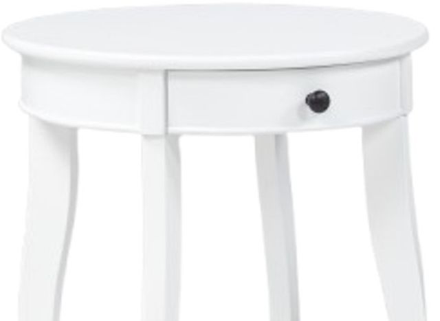 Crown Mark Jacie White Chairside Table-3