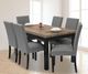 Kwality Imports Nancy Espresso/Grey Upholstered Chair-2
