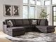 Signature Design by Ashley® Coralene 2-Piece Onyx Left-Arm Facing Sectional and Chaise-1