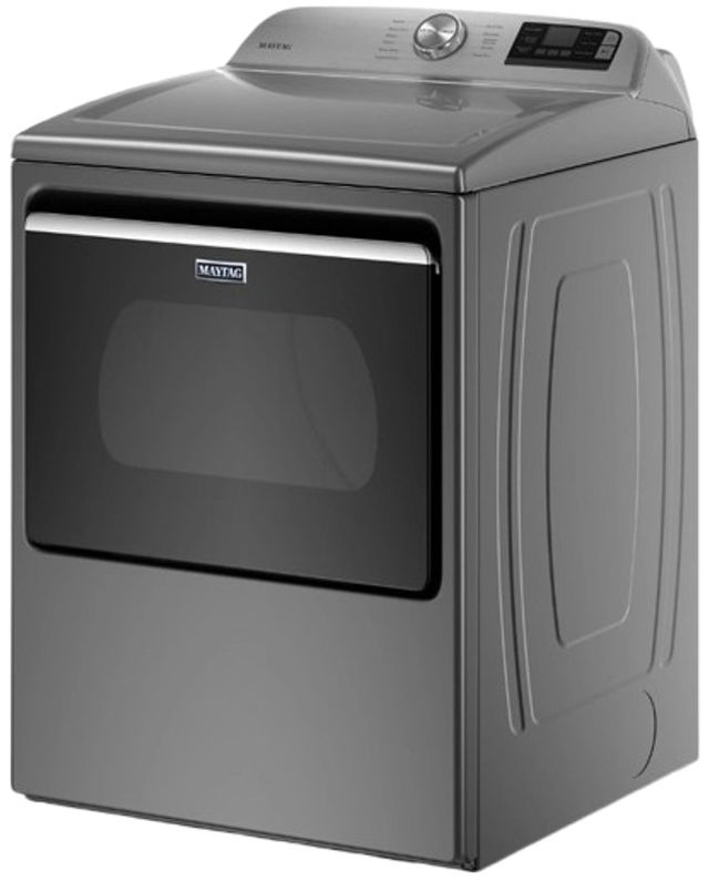 Maytag® 7.4 Cu. Ft. Metallic Slate Front Load Electric Dryer with Extra Power-1