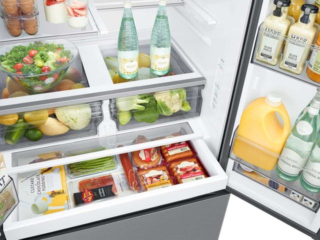 Samsung Bespoke AI 36" 30.5 Cu. Ft. Fingerprint Resistant Stainless Steel French Door Refrigerator with External Water & Ice Dispenser-4