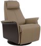 Fjords® Relax Metro Nougat Small Dual Motion Swivel Recliner-0