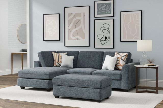 Peak Living Uber 2-Piece Granite Left-Arm Facing Sofa Sectional and Chaise-0
