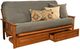 Kodiak Furniture Monterey Barbados/Marmont Thunder Full Storage Futon with Mattress-0