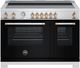 Bertazzoni Master Series 48" Fingerprint Resistant Nero Matt Pro Style Induction Range with Gold Accents-0