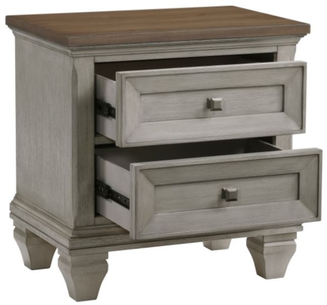 Homelegance® Renton Antique Gray/Brown Nightstand-3