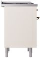 Ilve® Nostalgie II Series 36" Antique White Pro Style Dual Fuel Range-3
