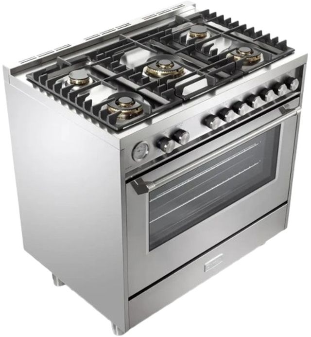 Verona® Ultima 36" Stainless Steel Pro Style Gas Range-3