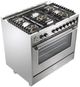 Verona® Ultima 36" Stainless Steel Pro Style Gas Range-3
