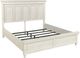 aspenhome® Caraway Aged Ivory Queen Panel Bed-2