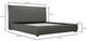 Moe's Home Collection Luzon Slate Queen Bed-2