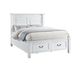 Lake Shore Cottage White Queen Storage Bed-0