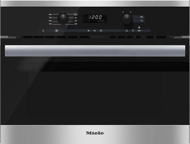 Miele PureLine Series Built In Microwave Oven-Clean Touch Steel-0