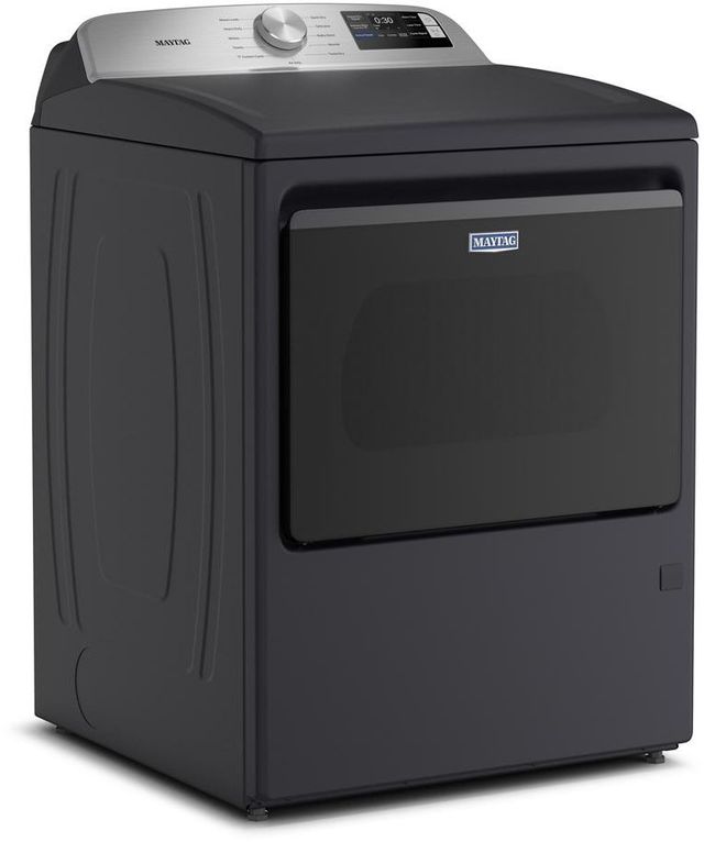 Maytag® 7.4 Cu. Ft. Midnight Steel Gas Dryer with Extra Power and Advanced Moisture Sensing-2