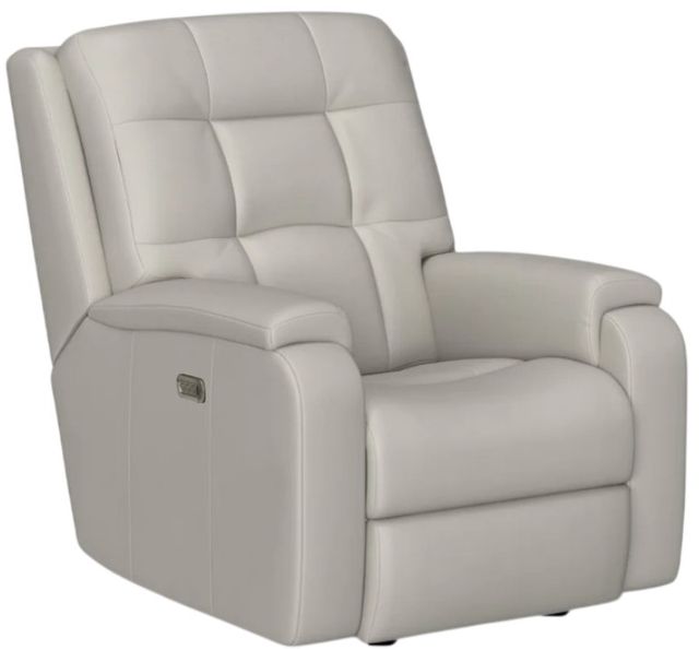 Flexsteel® Customizable Arlo Leather Power Rocking Recliner with Power Headrest and Lumbar-3