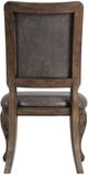 Elements International Gramercy 7-Piece Chocolate/Weathered Brown Leather Dining Set-4