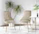 Mazin Furniture Plumeria Beige Dining Side Chair -4