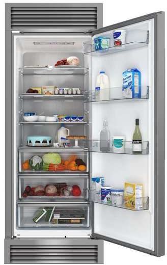 FORNO® Maderno Series Alta Qualita 32" 13.6 Cu. Ft. Stainless Steel Built-In Column Refrigerator -1