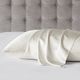 Olliix by Madison Park Silk 100% Ivory Standard Mulberry Single Pillow Case-3