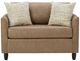 Best® Home Furnishings Customizable Bayment Leather Twin Sleeper Chair with Dark Walnut Legs-1