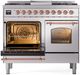 Ilve® Nostalgie II Series 40" Stainless Steel Pro Style Dual Fuel Range-2