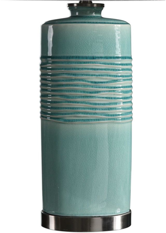 Uttermost® Rila Teal Glaze Table Lamp-3