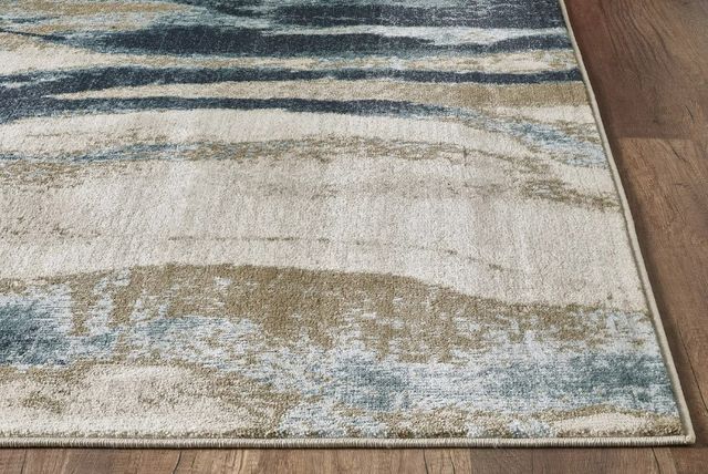 KAS Rugs Avalon Blue/Ivory Wonder 5'x8' Area Rug-1