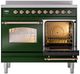 Ilve® Nostalgie II Series 40" Emerald Green Pro Style Induction Range-3