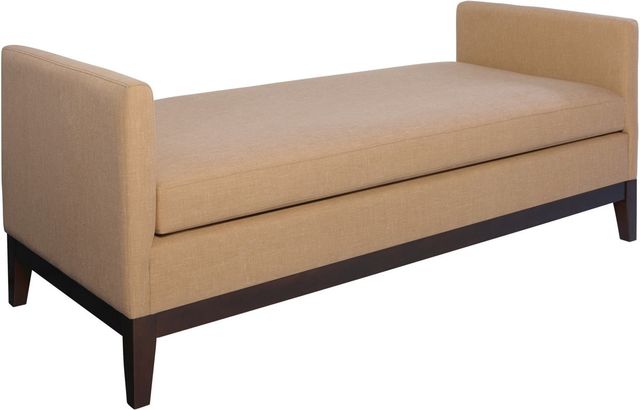 Coaster® Amber And Brown Upholstered Wooden Legs Bench-0