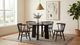 Coaster® Strouse 5-Piece Black Round Dining Table Set-1