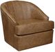 England Furniture Customizable Julien Leather Swivel Accent Chair-0