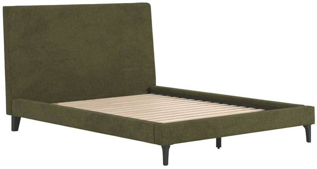Signature Design by Ashley® Chirason Sage Green Queen Upholstered Panel Bed-3