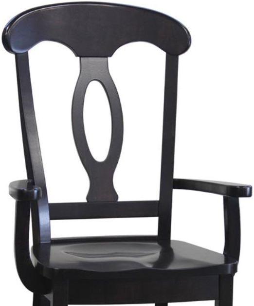 Urban Collections by Yutzy Woodworking Napoleon Black Office Arm Chair-1