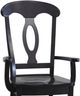 Urban Collections by Yutzy Woodworking Napoleon Black Office Arm Chair-1