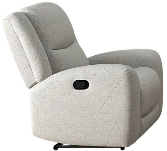 Furniture of America® Giraldus Beige Manual Recliner-2