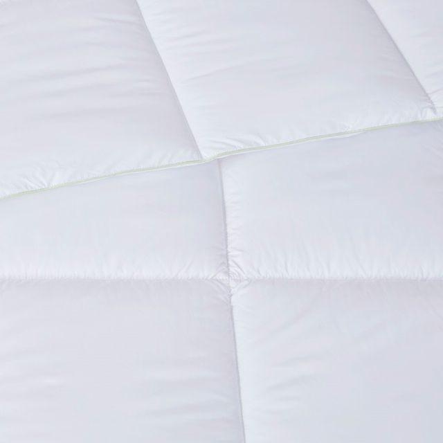 Olliix by Clean Spaces Allergen Barrier White King Anti-Microbial Down Alternative Comforter-2