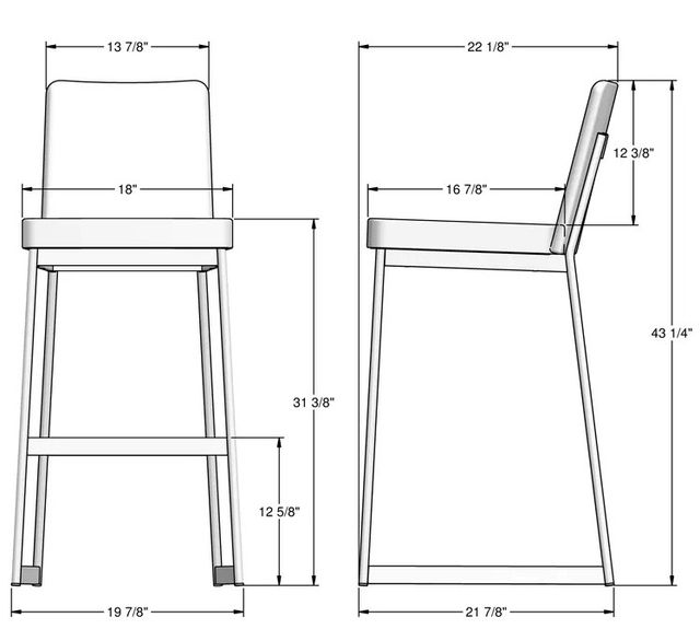 Amisco Customizable Zola Bar Stool-1